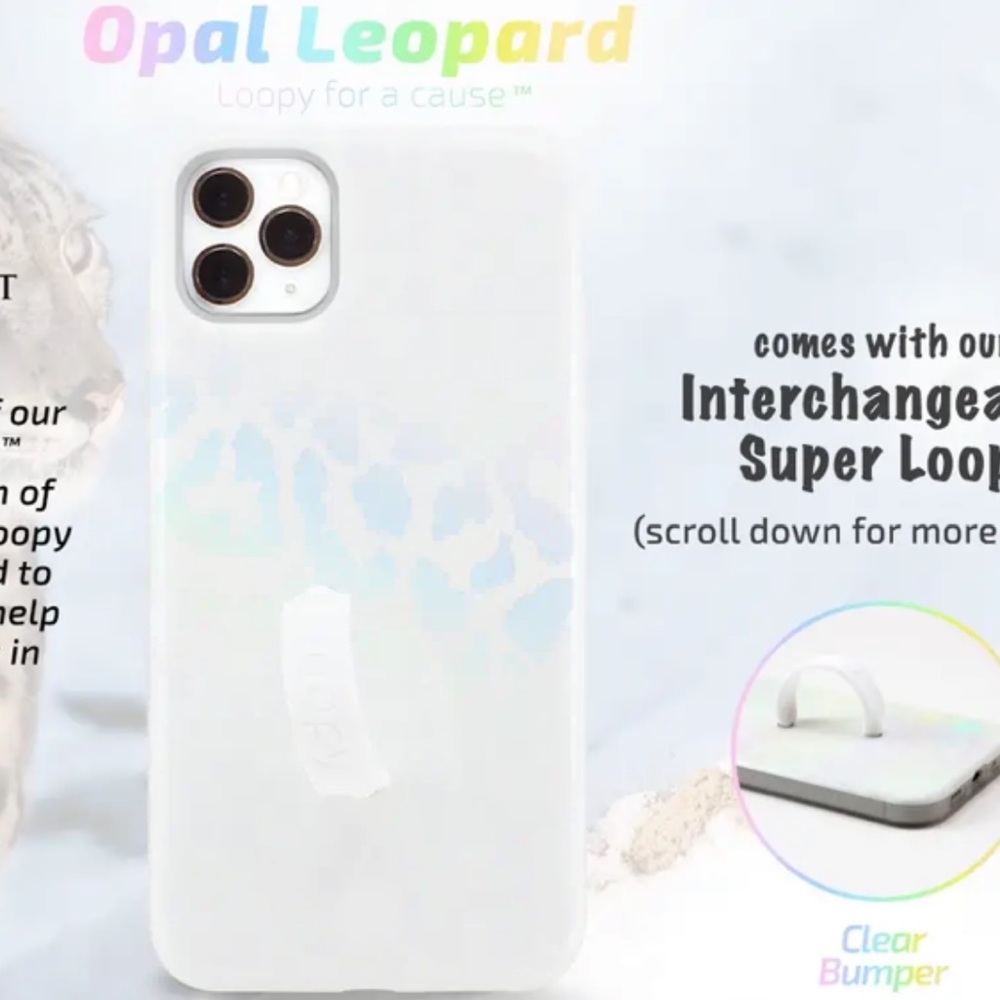 iPhone 11 Pro Max Loopy Opal Leopard case